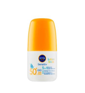 Nivea SUN Sensitive OF50+ dětské opalovací mléko roll-on 50 ml