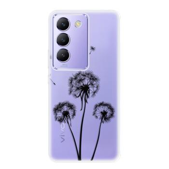 Odolné silikonové pouzdro iSaprio - Three Dandelions - black - Vivo V40 SE 4G/5G