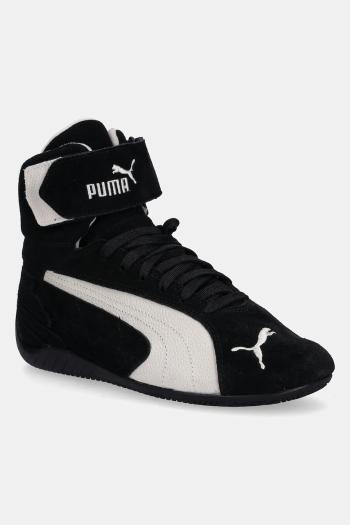 Semišové tenisky Puma Speedcat Mid čierna farba, 400384