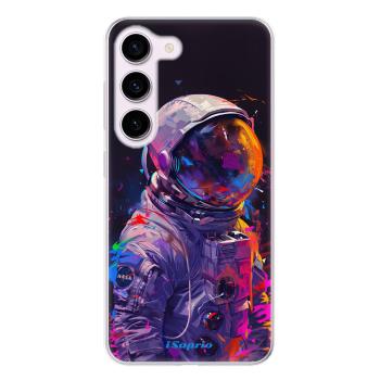 Odolné silikonové pouzdro iSaprio - Neon Astronaut - Samsung Galaxy S23 5G