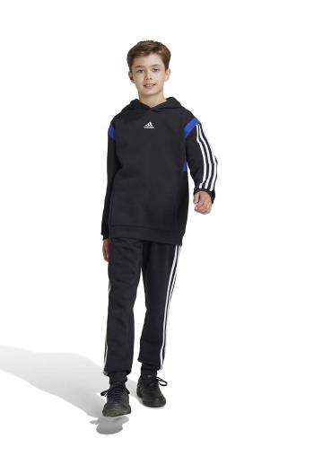 Dětské tepláky adidas B PT CB černá barva, vzorované, JE0322