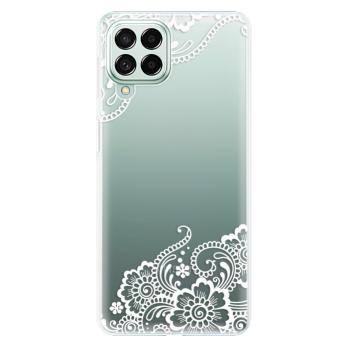 Odolné silikonové pouzdro iSaprio - White Lace 02 - Samsung Galaxy M53 5G