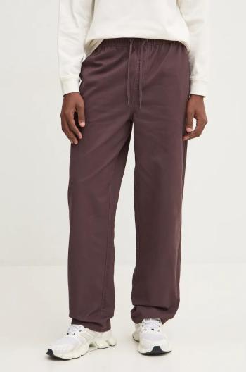 Bavlněné kalhoty Billabong Larry Twill Pant fialová barva, jednoduché, ABYNP00186