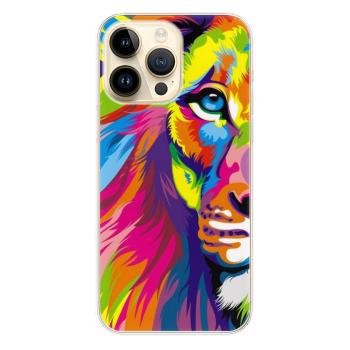 Odolné silikonové pouzdro iSaprio - Rainbow Lion - iPhone 14 Pro Max