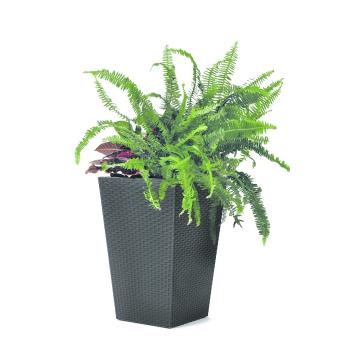 Ketter Rattan Planter virágtartó kaspó, antracit, 23,6 l, 29 x 44 x 29 cm