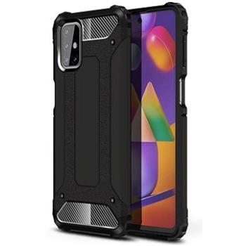 Hybrid Armor plastový kryt na Samsung Galaxy M31s, černý (HUR14803)