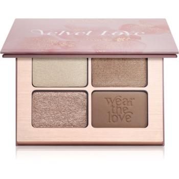 ZOEVA Velvet Love Eyeshadow Quad paletka očních stínů odstín Beautiful Bright Eyes 4x1,5 g