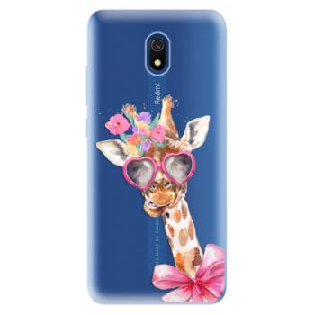 Odolné silikonové pouzdro iSaprio - Lady Giraffe - Xiaomi Redmi 8A