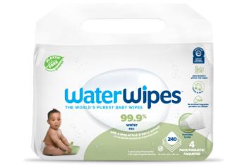 4x WATERWIPES Ubrousky vlhčené bez obsahu plastů Soapberry 60 ks (240 ks)