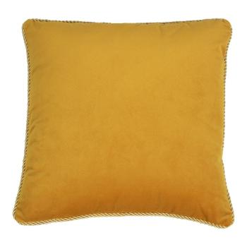 Medový sametový polštář obšitý krouceným zlatým provázkem Velvet - 45*10*45cm DCFGKSHG