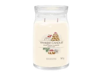 Yankee Candle Aromatická svíčka Signature sklo velké Spun Sugar Flurries 567 g