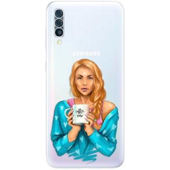 iSaprio Coffe Now - Redhead pro Samsung Galaxy A50 (cofnored-TPU2-A50)