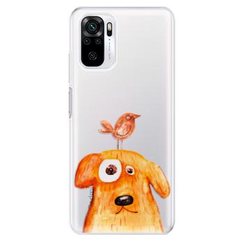 Odolné silikonové pouzdro iSaprio - Dog And Bird - Xiaomi Redmi Note 10 / Note 10S