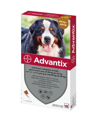 Advantix pro psy od 40 do 60 kg spot-on 1x6 ml