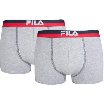 Fila MAN BOXERS 2 PACK Pánské boxerky, šedá, velikost