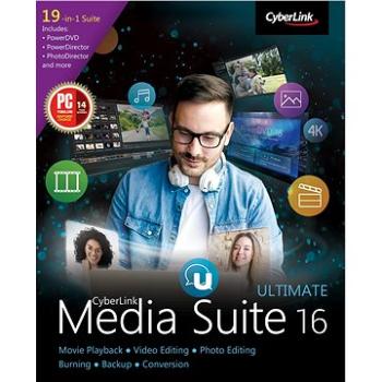 Cyberlink Media Suite 16 Ultimate (elektronická licence) (cybesum16u)