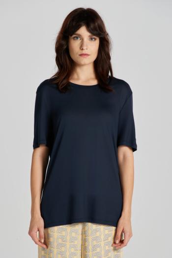 TRIČKO GANT REL DRAPED SS T-SHIRT EVENING BLUE