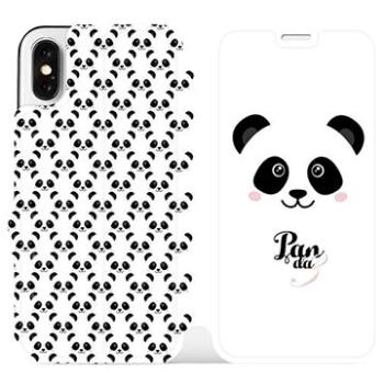 Flipové pouzdro na mobil Apple iPhone X - M030P Panda Amálka (5903226043224)