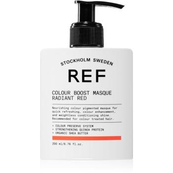 REF Colour Boost Masque jemná vyživující maska bez permanentních barevných pigmentů RADIANT RED 200 ml