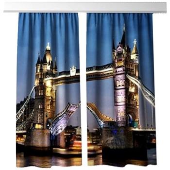 MyBestHome 3D dekorační závěs 205V TOWER BRIDGE 2x160x250 cm set 2 kusy (8596212007828)