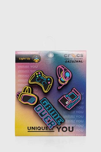 Připínačky na obuv Crocs Lights Up Neon Gamer 5-pack 10012094