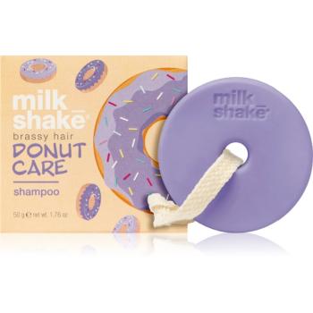 milk_shake® Silver Shine Donut Care Shampoo tuhý šampon pro blond vlasy 50 g