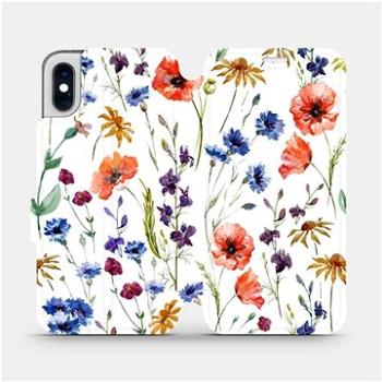 Flip pouzdro na mobil Apple iPhone XS - MP04S Luční kvítí (5903516766239)