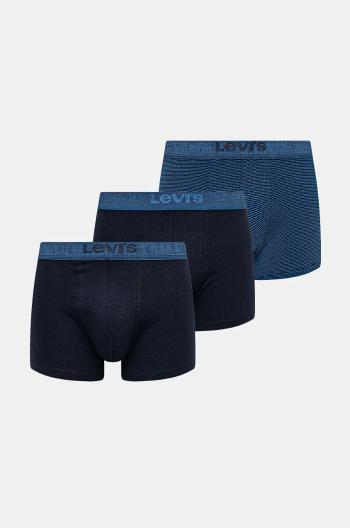 Boxerky Levi's 3-pack pánské, modrá barva, 37149-1035