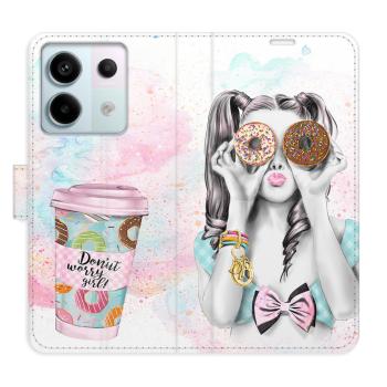 Flipové pouzdro iSaprio - Donut Worry Girl - Xiaomi Redmi Note 13 Pro 5G / Poco X6 5G