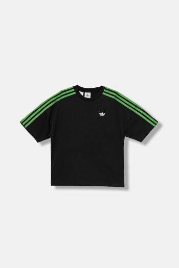Bavlnené tričko adidas Originals čierna farba, s nášivkou, JW7751