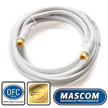 Mascom satelitní kabel 7676-030W, konektory F 3m (M17e)