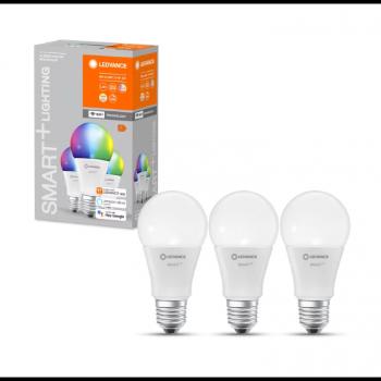 LED lámpa , égő , 3 x E27 , 3 x 9.5W , RGBW , CCT , dimmelhető , LEDVANCE Smart+ WIFI