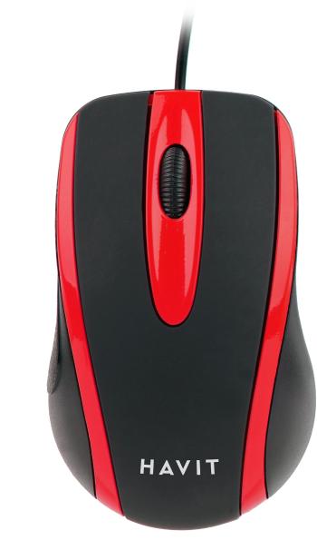 Egér Havit MS753 Black + Red