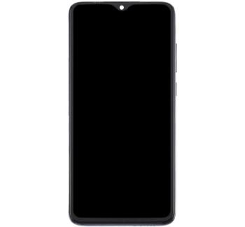 Xiaomi Redmi Note 8 Pro kompatibilis LCD modul kerettel, OEM jellegű, fekete, Grade S+