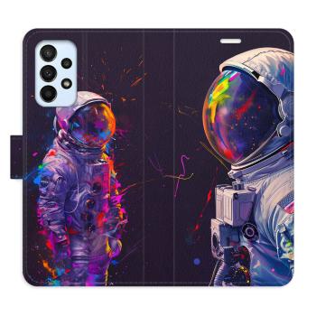 Flipové pouzdro iSaprio - Neon Astronaut 02 - Samsung Galaxy A23 / A23 5G