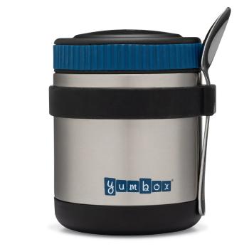 Obědový box ZUPPA 415 ml, černá, nerezová ocel, Yumbox