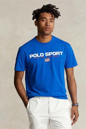 Bavlněné tričko Polo Ralph Lauren s potiskem, 710750444