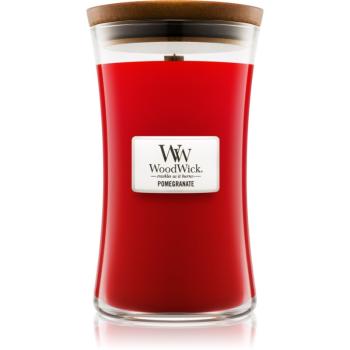 Woodwick Pomegranate vonná svíčka s dřevěným knotem 609,5 g