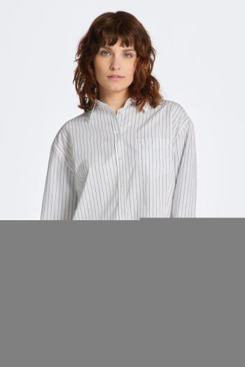 KOŠILE GANT REL STRIPED POPLIN SHIRT WHITE