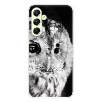 Odolné silikonové pouzdro iSaprio - BW Owl - Samsung Galaxy A54 5G