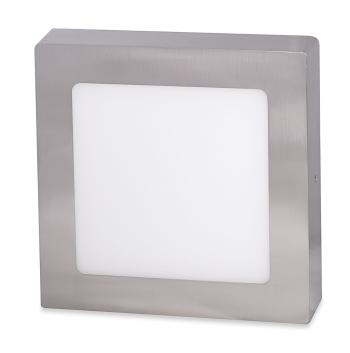 LED Solution Stříbrný přisazený LED panel hranatý 170 x 170mm 12W Teplá bílá - POSLEDNÍ KUS VYP219