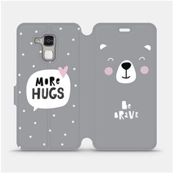 Flipové pouzdro na mobil Honor 7 Lite - MH06P Be brave - more hugs (5903226741236)