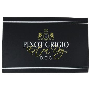 Černá podlahová rohožka Pinot Grigio wine - 75*50*1cm RARMWPG