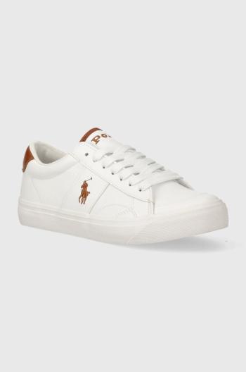 Dětské sneakers boty Polo Ralph Lauren bílá barva