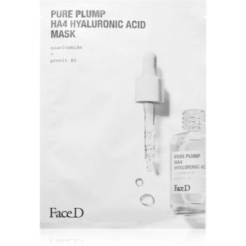 Face D Pure Plump HA4 plátýnková maska s kyselinou hyaluronovou 17 ml