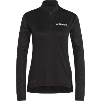 adidas TERREX MULTI HALF-ZIP LONG SLEEVE Dámské triko, černá, velikost