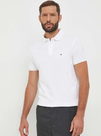 Tommy Hilfiger pánské bílé polotričko - XL (YCF)