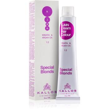 Kallos KJMN Professional Cream Hair Colour Keratin & Argan Oil barva na vlasy odstín 900 Ultra Light Blond 100 ml