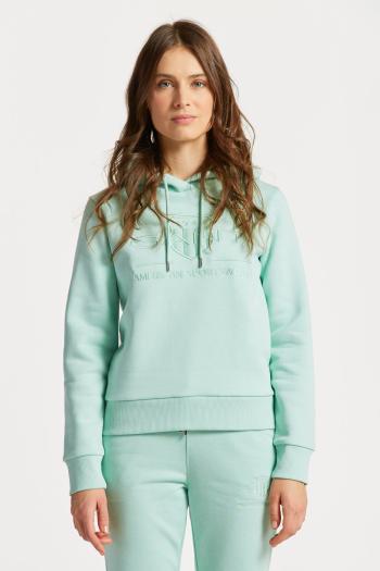 MIKINA GANT REG TONAL SHIELD HOODIE MINTY GREEN