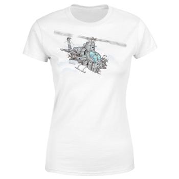 Tričko Bell AH-1Z Viper  (Velikost: 2XL, Typ: pro ženy, Barva trička: Bílá)